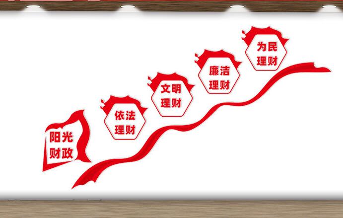 樓梯文化墻創(chuàng)意設計圖片(圖2) 財政局樓梯文化墻創(chuàng)意設計效果圖