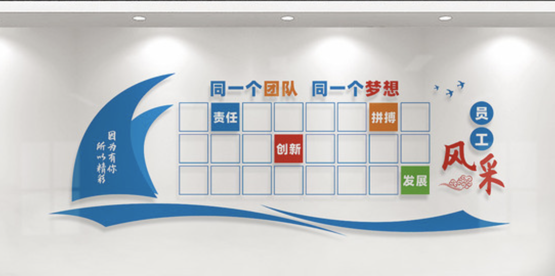 企業(yè)公司員工風采照片文化墻